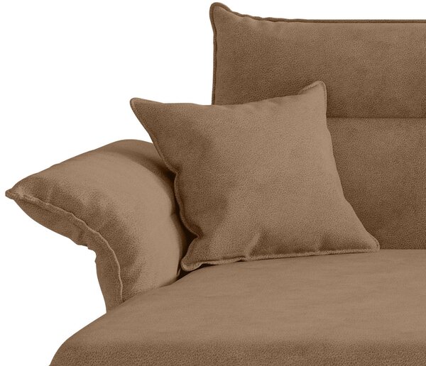 ROHOVÁ SEDAČKA, textil, svetlohnedá Livetastic - Sedačky, Online Only