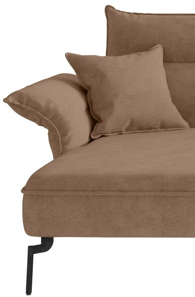 ROHOVÁ SEDAČKA, textil, svetlohnedá Livetastic - Sedačky, Online Only