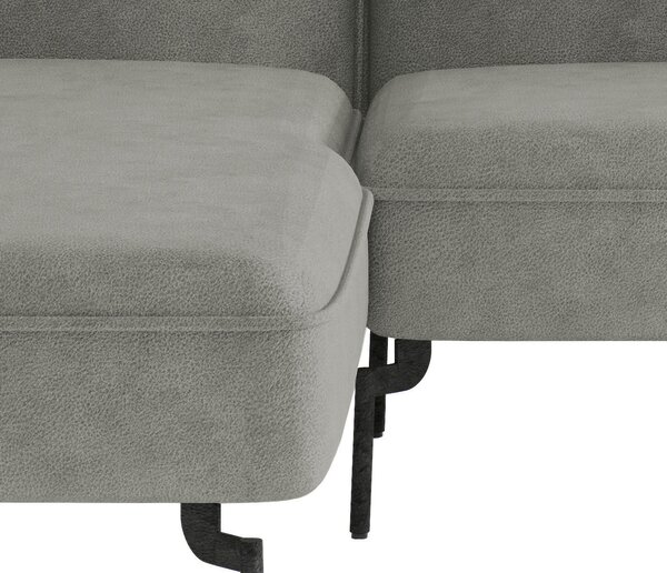 ROHOVÁ SEDAČKA, textil, sivá Livetastic - Sedačky, Online Only