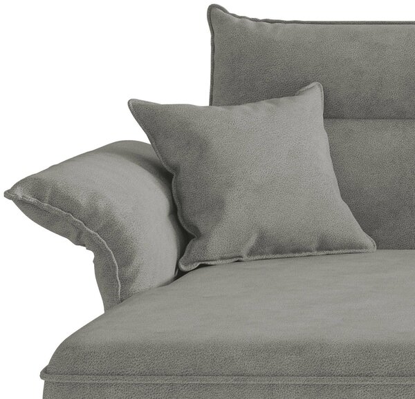 ROHOVÁ SEDAČKA, textil, sivá Livetastic - Sedačky, Online Only