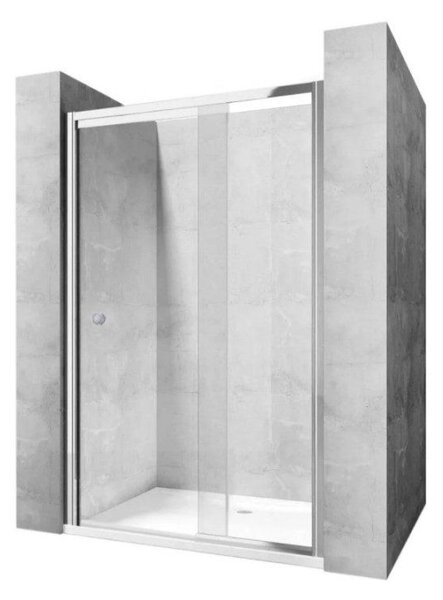 Rea Viktor, otočné sprchové dvere 77-97cm x 1900 mm, 6mm číre sklo, chrómový profil, REA-K0548