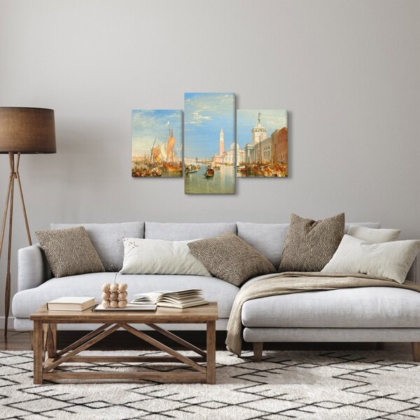 Obraz - Joseph Mallord William Turner, Venice the Dogana and San Giorgio Maggiore, reprodukcia (90x60 cm)
