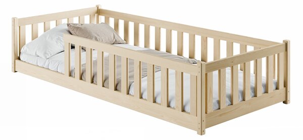 MAXMAX Detská Montessori posteľ z masívu borovice BETTY - 160x80 cm - PRÍRODNÁ