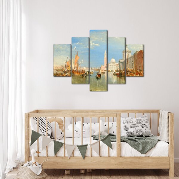 Obraz - Joseph Mallord William Turner, Venice the Dogana and San Giorgio Maggiore, reprodukcia (150x105 cm)