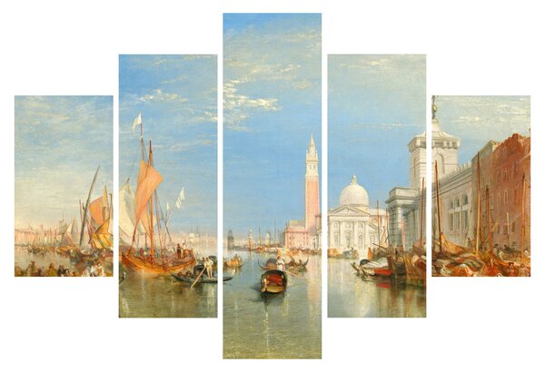 Obraz - Joseph Mallord William Turner, Venice the Dogana and San Giorgio Maggiore, reprodukcia (150x105 cm)