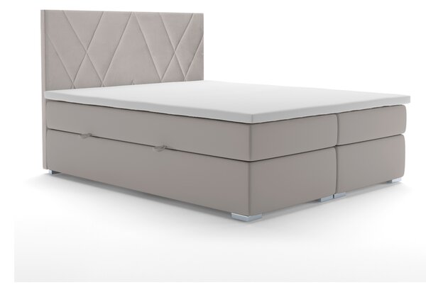 Kontinentálna posteľ 160 cm Lanarra (béžová) (s úložným priestorom). Vlastná spoľahlivá doprava až k Vám domov. 1020300