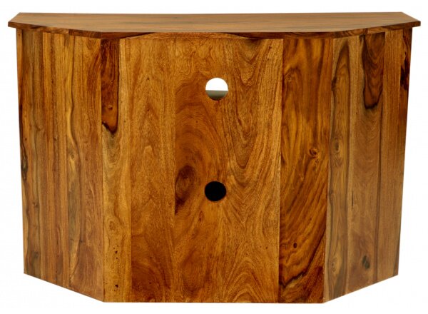 TV stolík rohový Rami 110x70x50 indický masív palisander