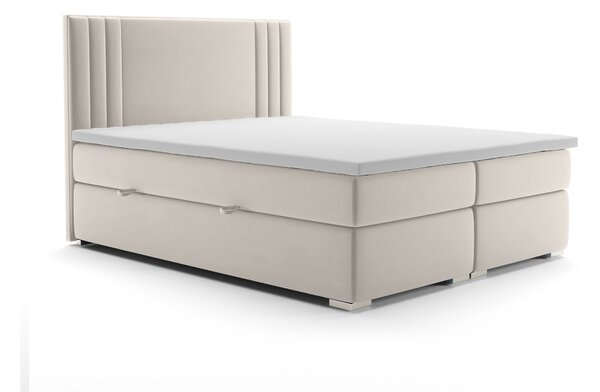 Kontinentálna posteľ 180 cm Morcano (krémová) (s úložným priestorom). Vlastná spoľahlivá doprava až k Vám domov. 1020331