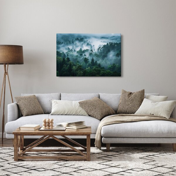 Obraz - Les v hmle (90x60 cm)