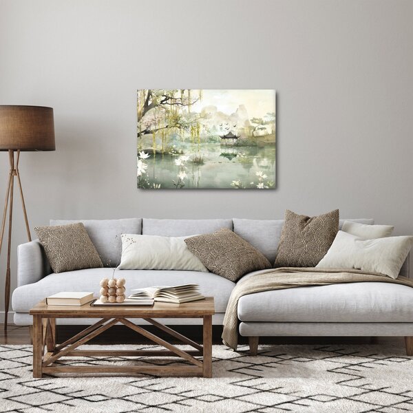 Obraz - Čínske jazero (70x50 cm)