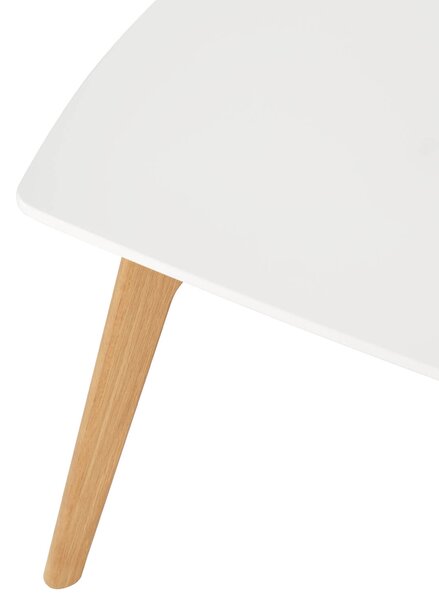 MUZZA Konferenčný stolík arcom 110 x 50 cm biely
