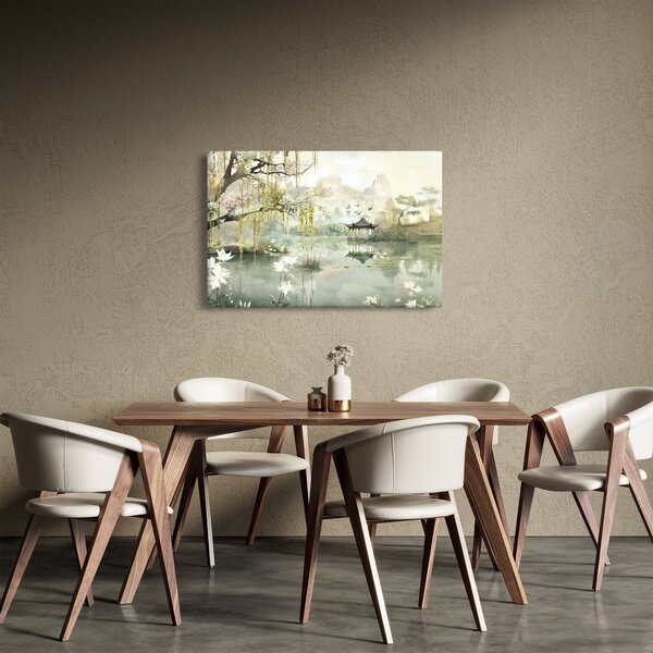 Obraz - Čínske jazero (90x60 cm)