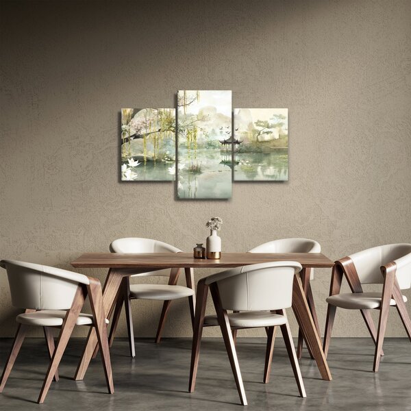 Obraz - Čínske jazero (90x60 cm)