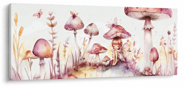 Obraz - Ružová víla (120x50 cm)