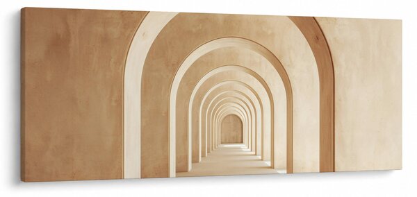 Obraz - Béžový priechod (120x50 cm)