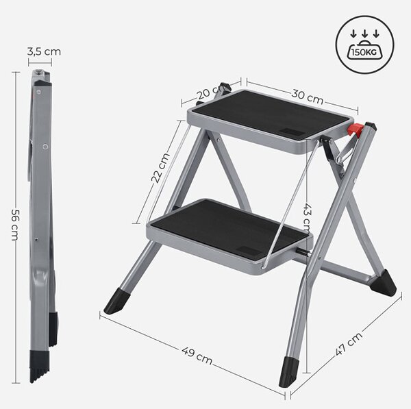 Rozkladací malý rebrík GSL002GY01