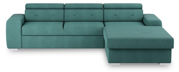 ROZKLADACIA ROHOVÁ SEDAČKA, textil, zelená MID.YOU - Sedačky, Online Only