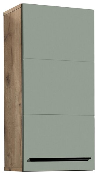 ZÁVESNÁ SKRINKA, zelená, farba duba, 34/70/23 cm Xora - Kúpeľňové skrinky