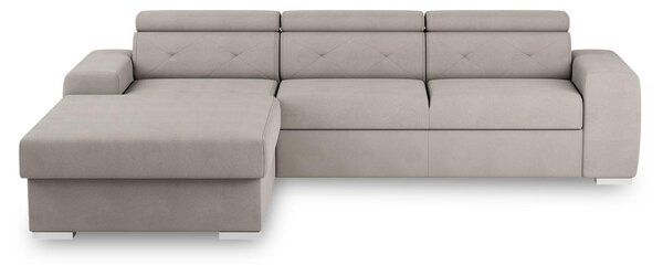 ROZKLADACIA ROHOVÁ SEDAČKA, textil, krémová MID.YOU - Sedačky, Online Only