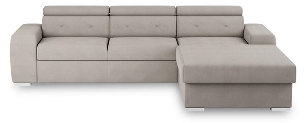 ROZKLADACIA ROHOVÁ SEDAČKA, textil, krémová MID.YOU - Sedačky, Online Only