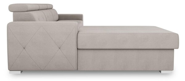 ROZKLADACIA ROHOVÁ SEDAČKA, textil, krémová MID.YOU - Sedačky, Online Only
