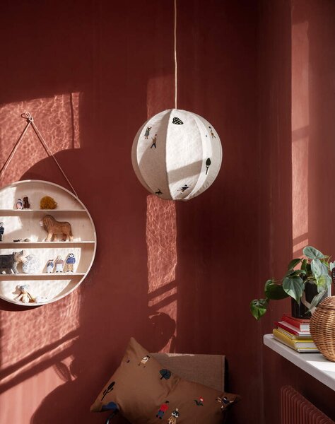 Ferm Living Vyšívané textilné tienidlo Park 1104263427