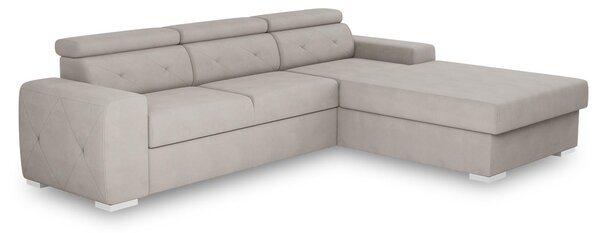 ROZKLADACIA ROHOVÁ SEDAČKA, textil, krémová MID.YOU - Sedačky, Online Only