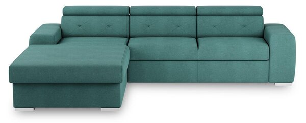 ROZKLADACIA ROHOVÁ SEDAČKA, textil, zelená MID.YOU - Sedačky, Online Only