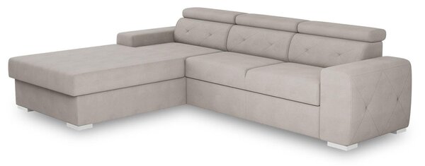 ROZKLADACIA ROHOVÁ SEDAČKA, textil, krémová MID.YOU - Sedačky, Online Only