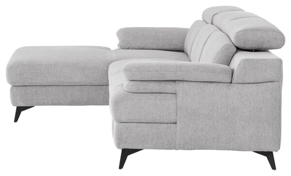 ROHOVÁ SEDAČKA, textil, strieborná Livetastic - Sedačky, Online Only