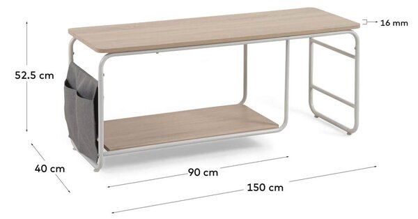 MUZZA TV stolík Koming 150 x 52.5 cm