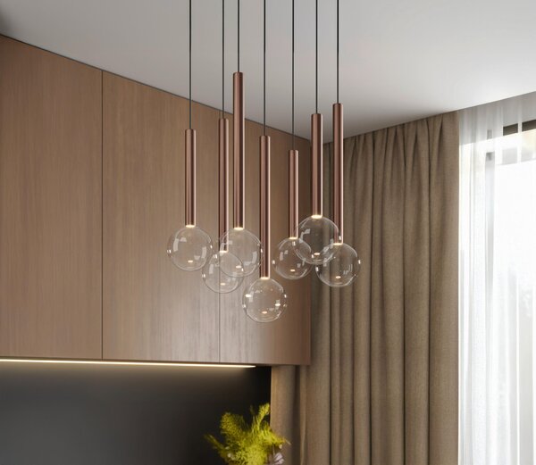 ZÁVESNÉ LED SVIETIDLO, 40/180 cm Dieter Knoll - Interiérové svietidlá