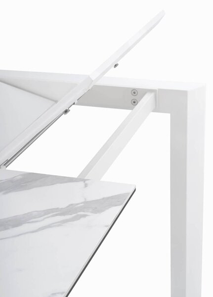 MUZZA Rozkladací stôl sallie 140 (200) x 90 cm biely