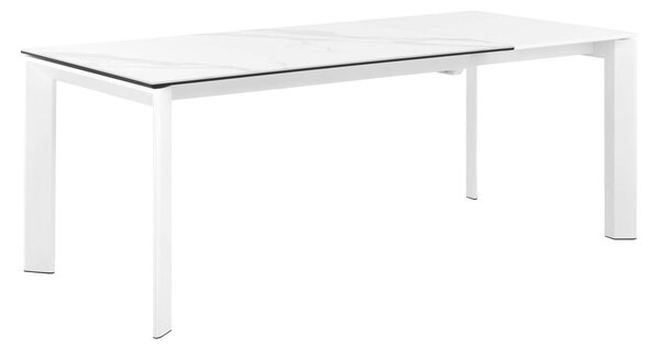 MUZZA Rozkladací stôl sallie 140 (200) x 90 cm biely