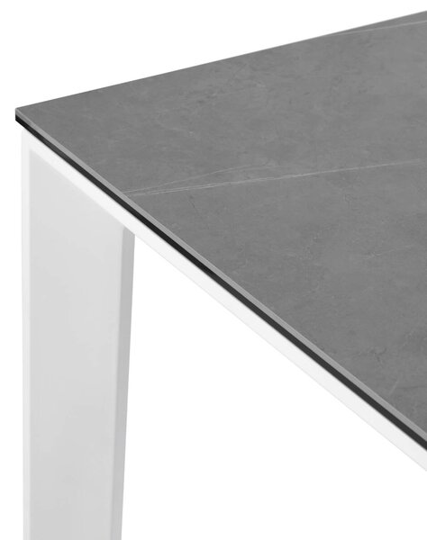 MUZZA Rozkladací stôl sallie 160 (240) x 90 cm sivo-biely