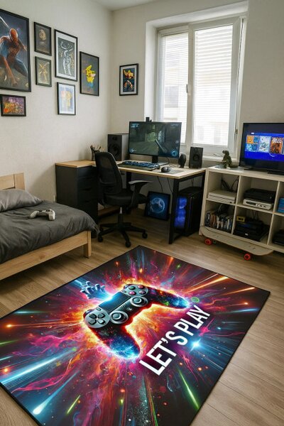 Protišmykový herný koberec Lets Play