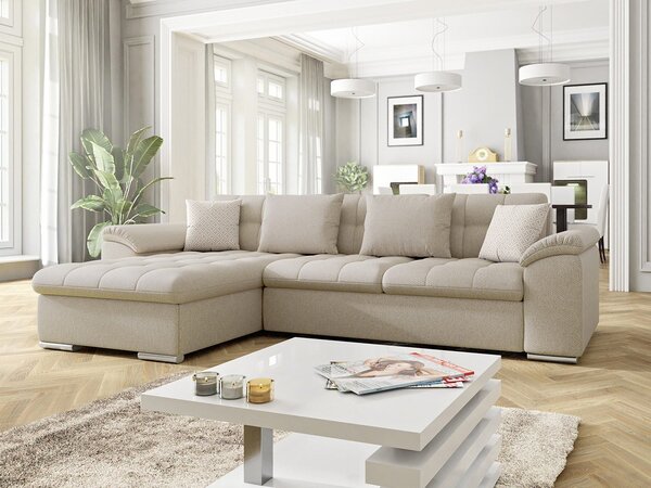 Mirjan24 Rohová sedacia súprava Dino, Dostupné poťahy: ekokoža Soft 066 + Lawa 02, Strana: ľavá 5902928011647