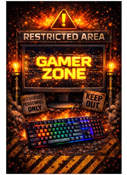 Protišmykový herný koberec Restricted