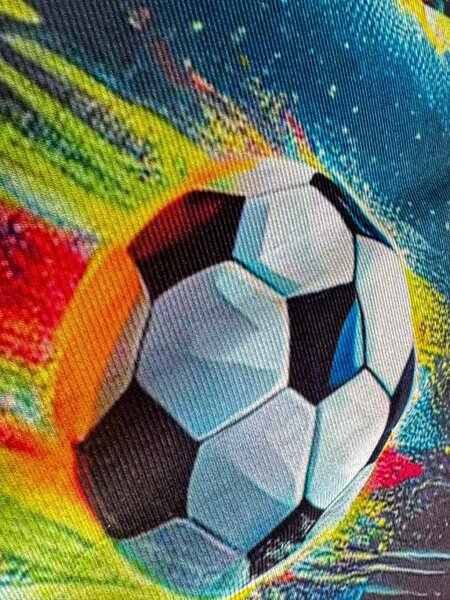 Protišmykový herný koberec FootBall viacfarebný