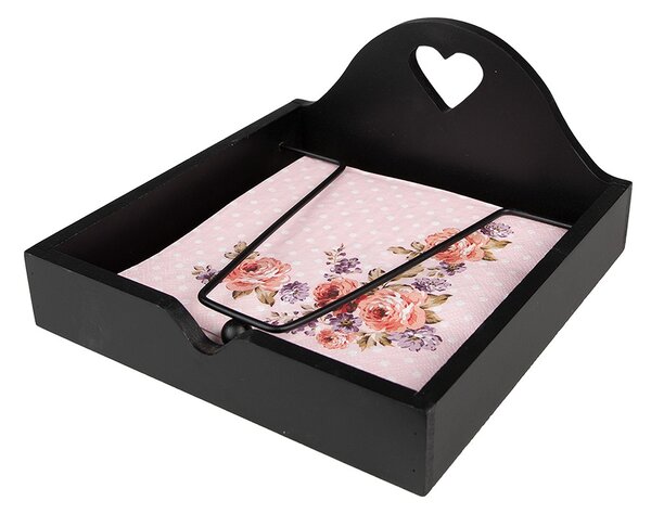 Ružové papierové obrúsky s ružami Dotty Rose - 33*33 cm (20ks) - Clayre & Eef
