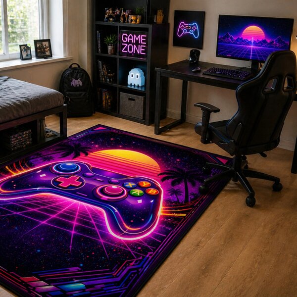 Protišmykový herný koberec Retro Pad