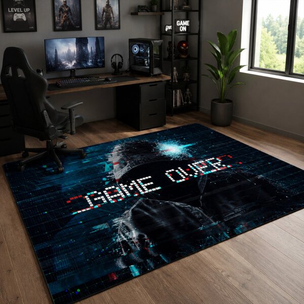 Protišmykový herný koberec Game Over
