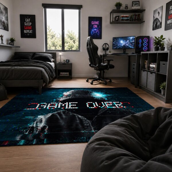 Protišmykový herný koberec Game Over