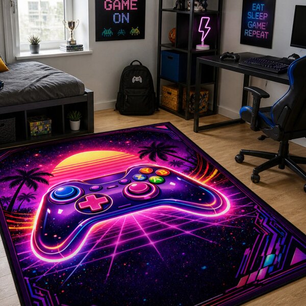 Protišmykový herný koberec Retro Pad