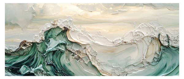 Obraz - 3D abstrakcie mora (120x50 cm)
