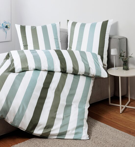 POSTEĽNÁ BIELIZEŇ, makosatén, šalviovozelená, 135/200 cm Janine - Online Only bytové doplnky, Online Only