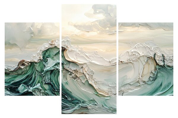 Obraz - 3D abstrakcie mora (90x60 cm)