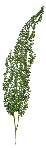 Zelená umelá previsnutá rastlina starček - 74 cm - Clayre & Eef
