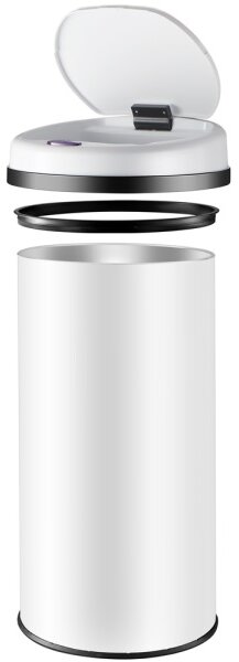 Odpadkový koš automatický senzor 40 litrov biela DC kábel zdarma