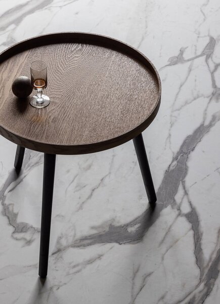 MUZZA Konferenčný stolík Mesa L ø 60 x 34 cm čierny